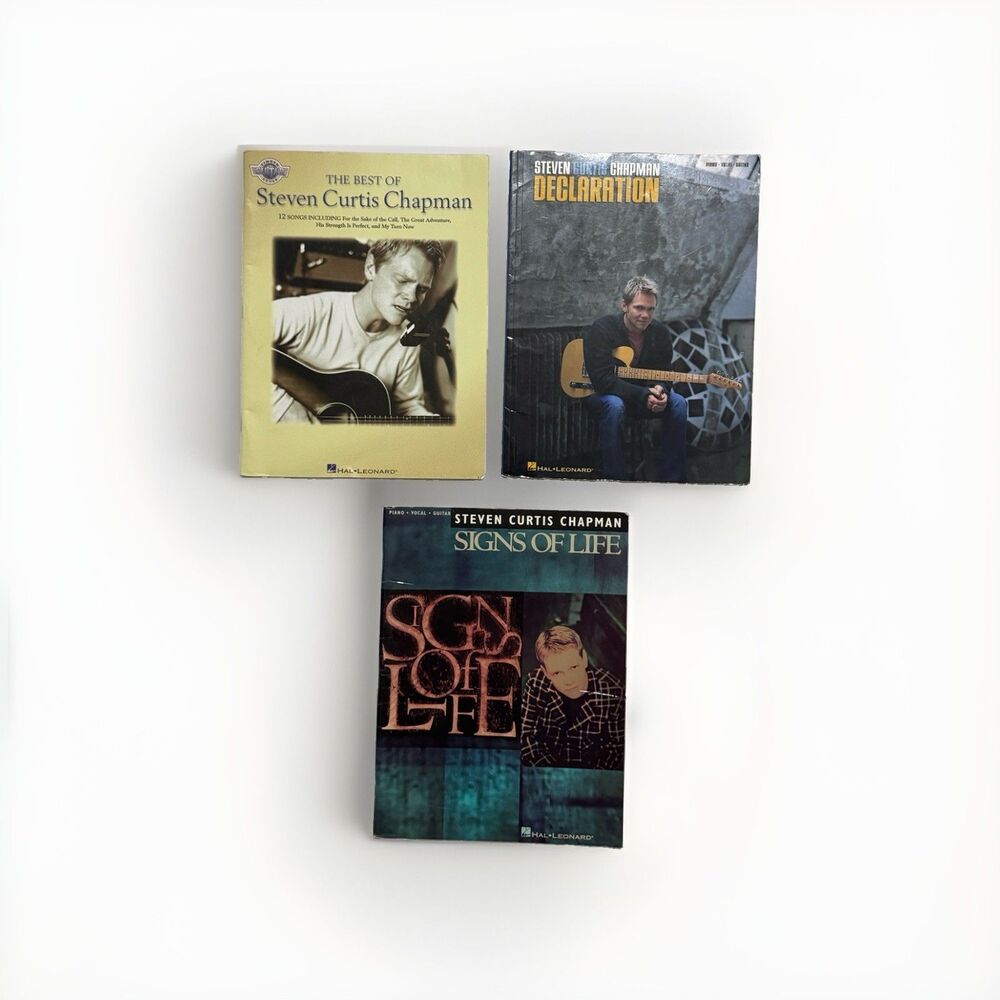 Steven Curtis Chapman The Best Lot of 3 Songbooks Signs Life Declaration Music